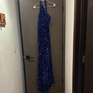 Stunning Blue Sequin Gown